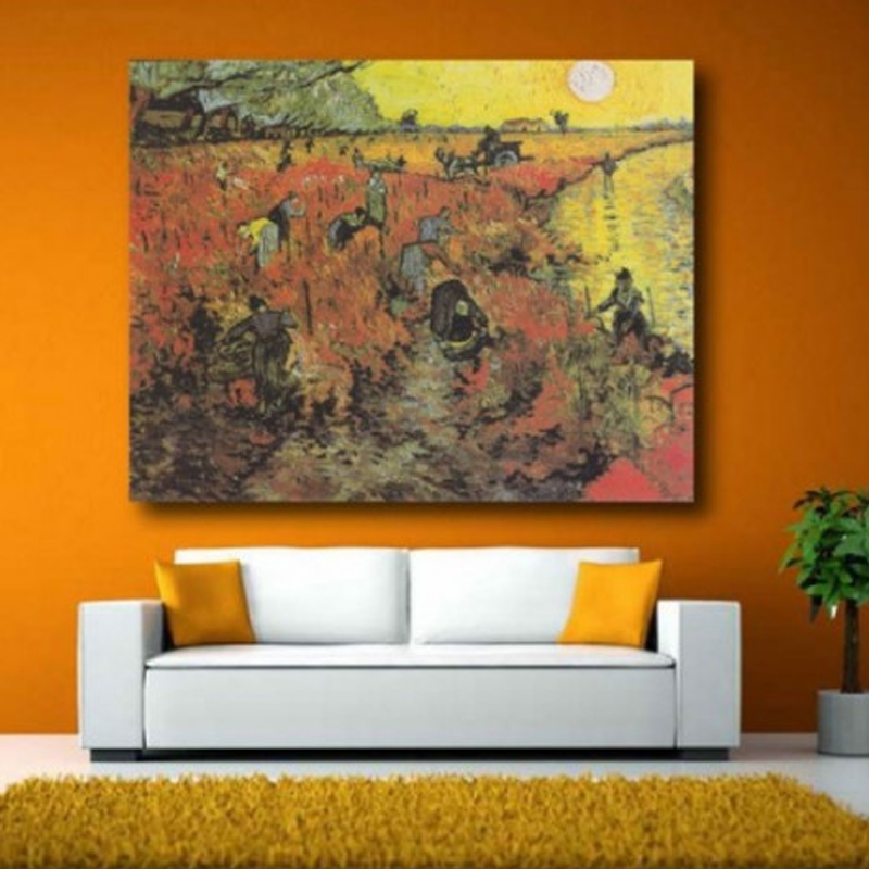 Πίνακας σε καμβά με Ζωγραφική Van Gogh The Red Vineyard at Arles